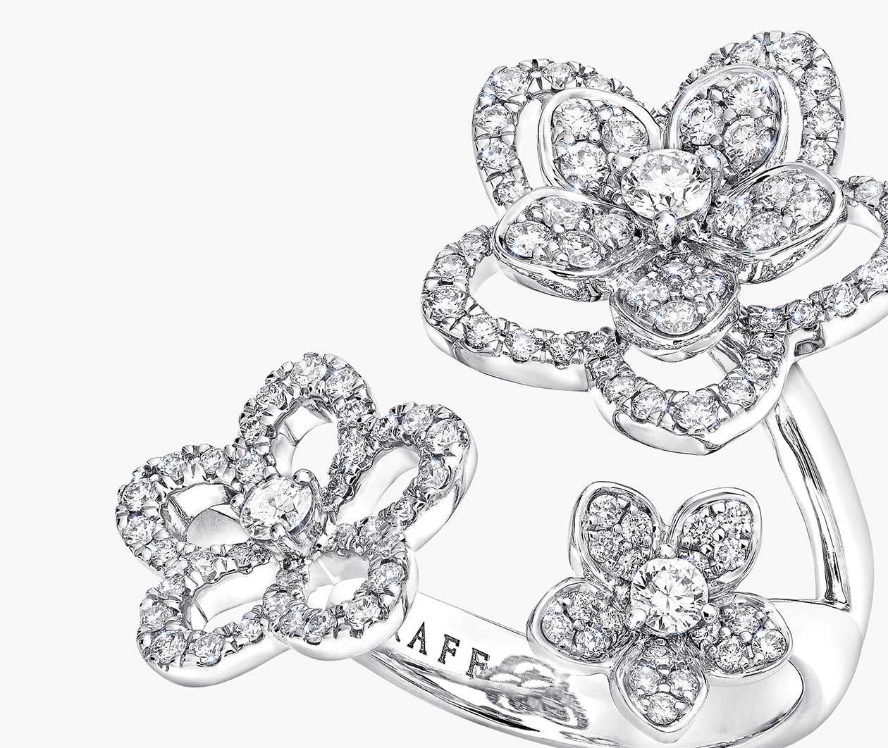 2 1/4 Ctw Diamond Flower Engagement Ring with 3/4 Ct Round C | Becker's  Jewelers | Burlington, IA
